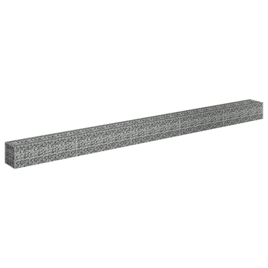 Gabion høybed galvanisert stål 450x30x30 cm