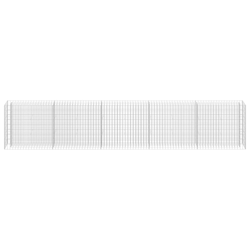 Gabion høybed galvanisert stål 450x30x90 cm