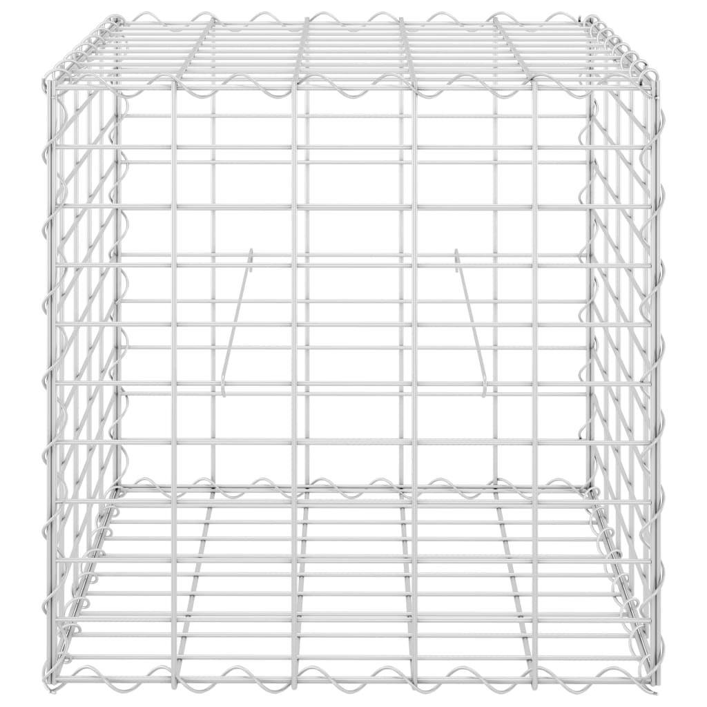 Gabion høybed kubeformet ståltråd 50x50x50 cm