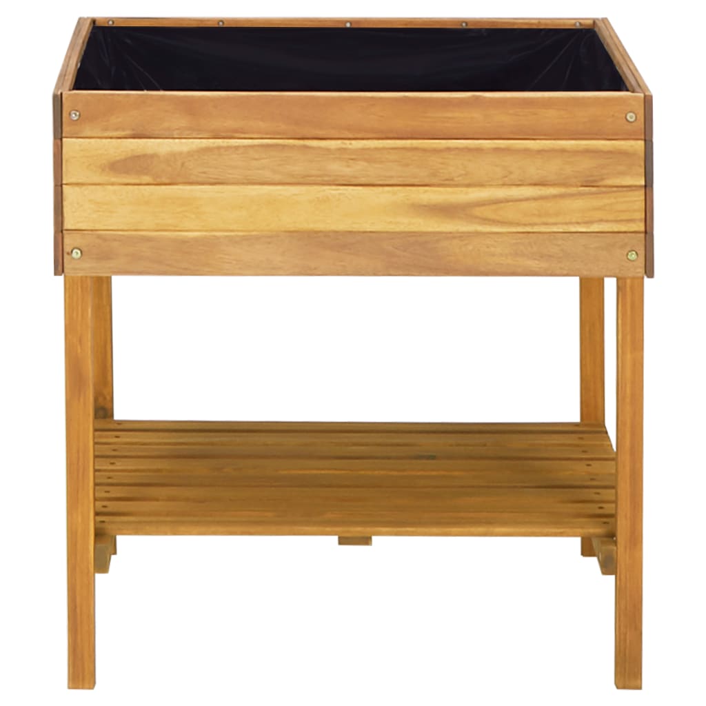 Hevet plantekasse 78,5x58,5x78,5 cm heltre akasie