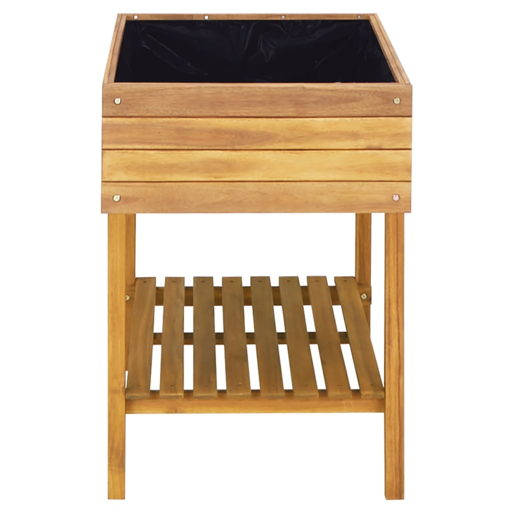 Hevet plantekasse 78,5x58,5x78,5 cm heltre akasie