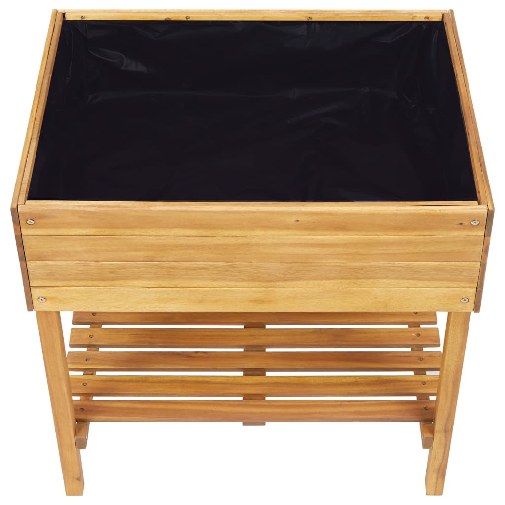 Hevet plantekasse 78,5x58,5x78,5 cm heltre akasie
