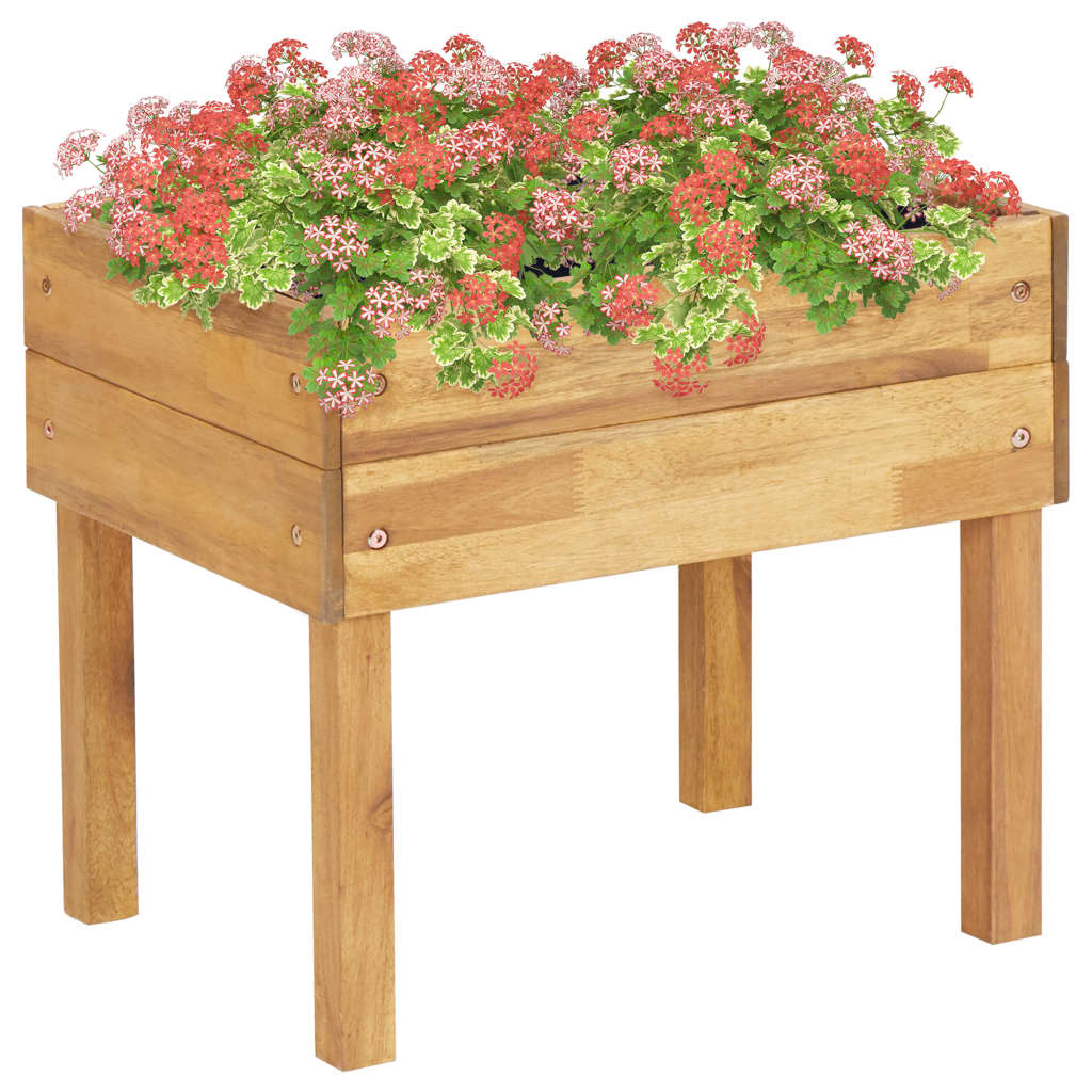 Hevet plantekasse 50x40x45 cm heltre akasie