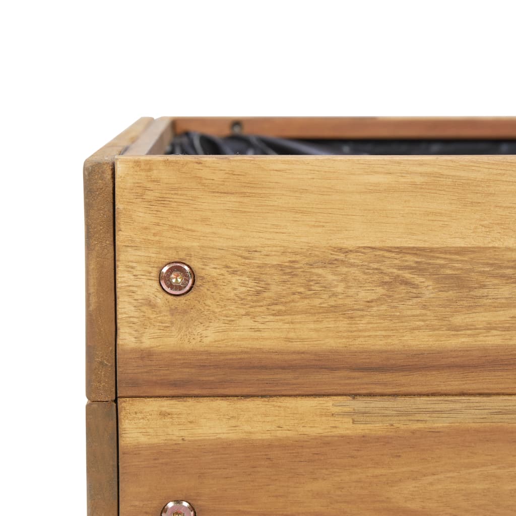Hevet plantekasse 50x40x45 cm heltre akasie