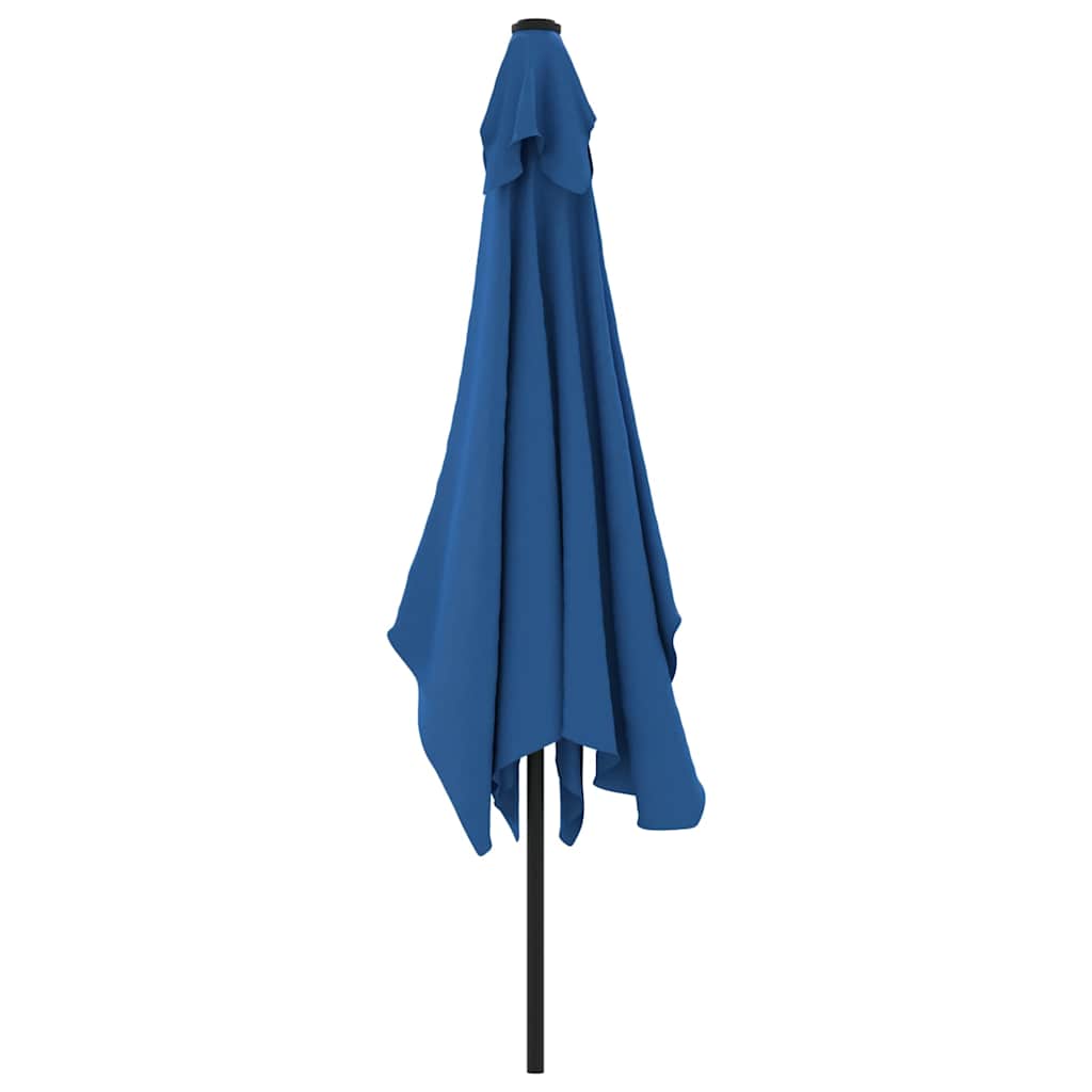 Parasoll med metallstang 300x200 cm asur