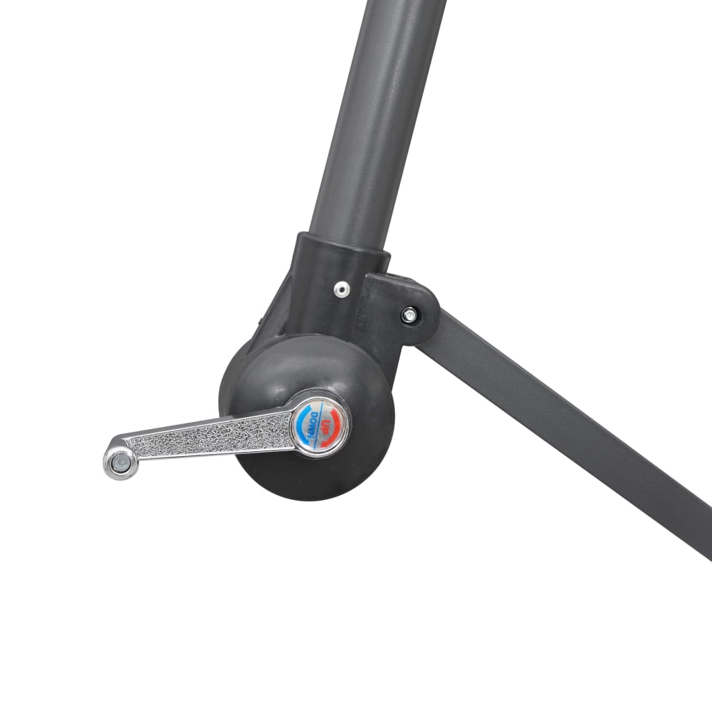 Hengeparasoll grønn 3 m aluminiumsstang