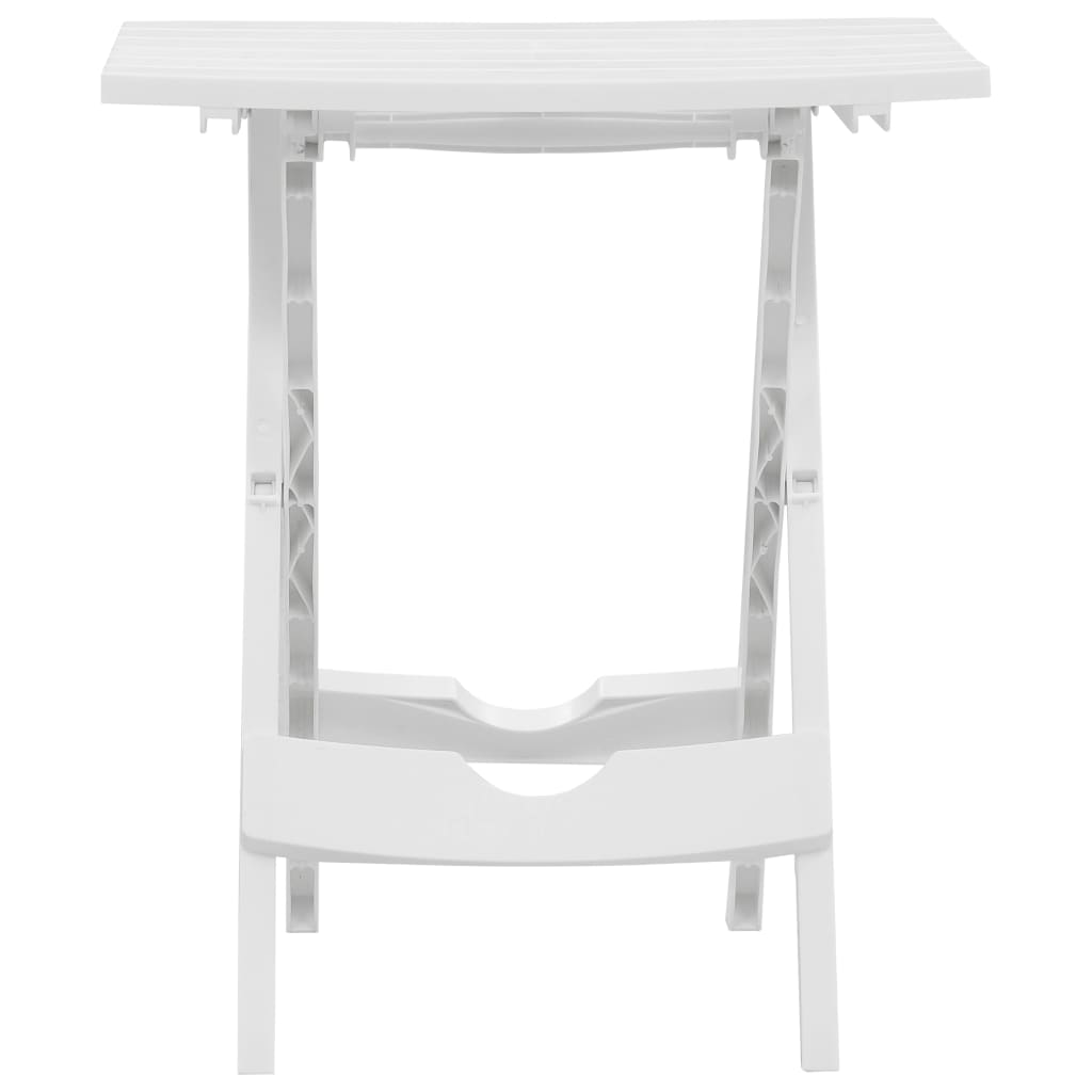 Sammenleggbart hagebord 45,5x38,5x50 cm hvit