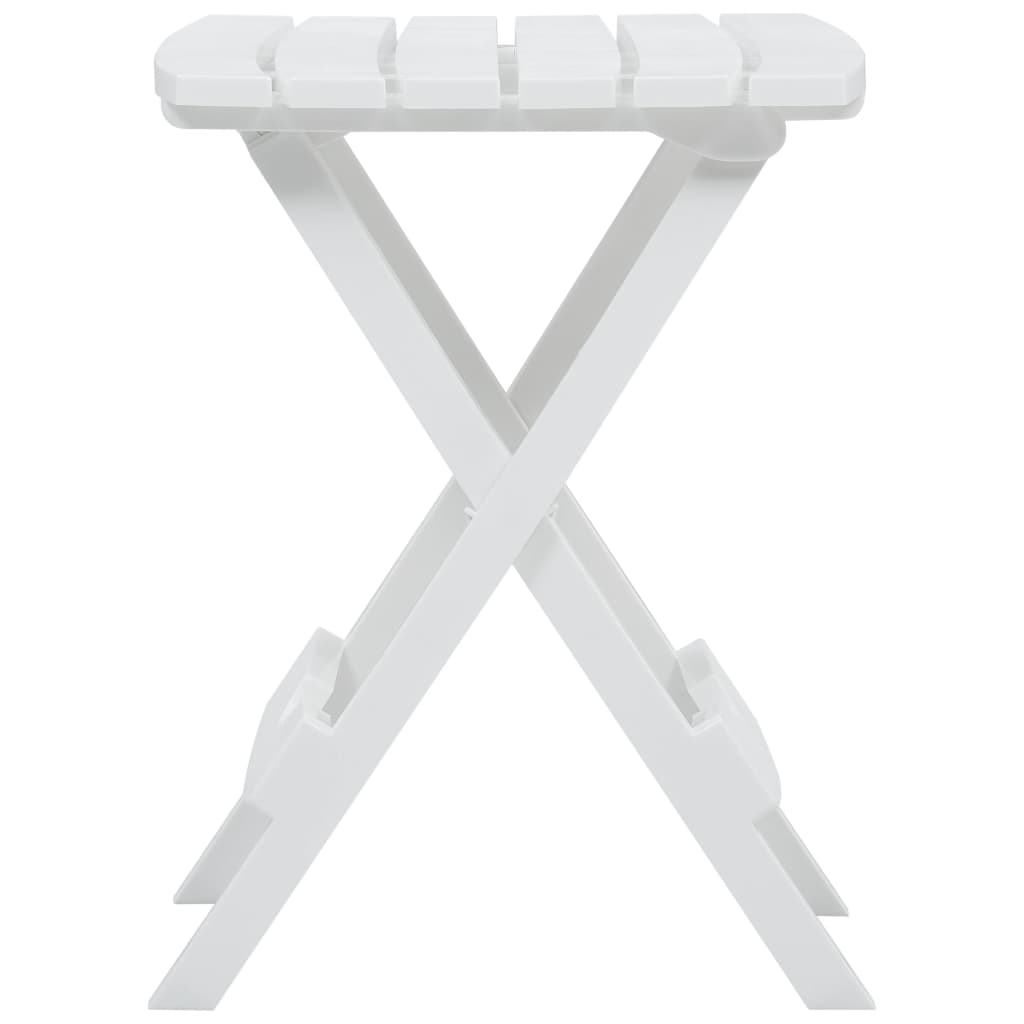 Sammenleggbart hagebord 45,5x38,5x50 cm hvit