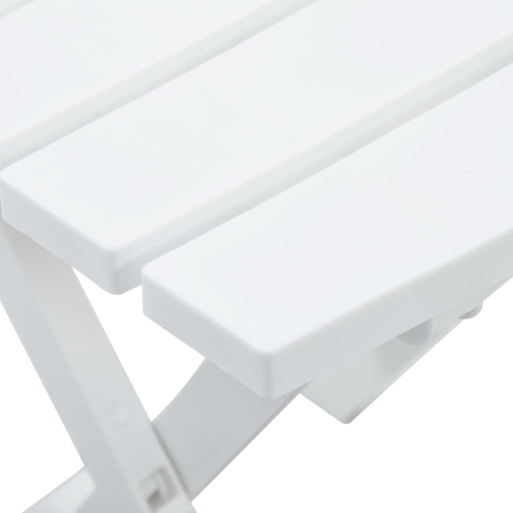 Sammenleggbart hagebord 45,5x38,5x50 cm hvit