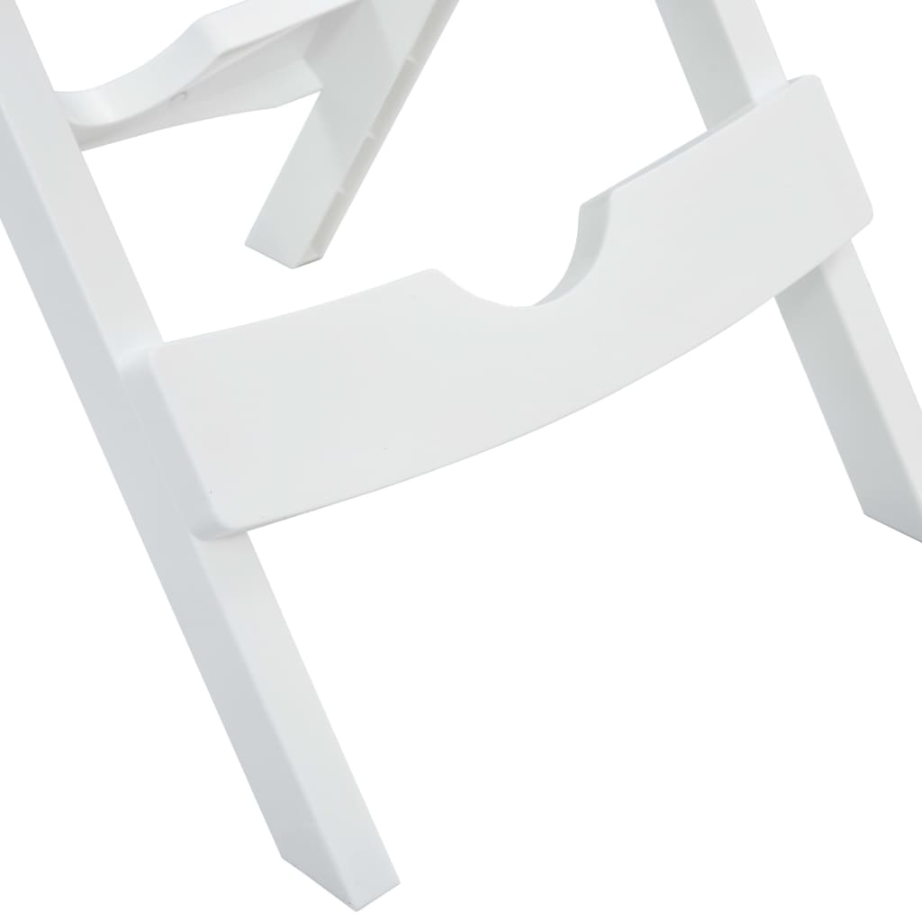 Sammenleggbart hagebord 45,5x38,5x50 cm hvit
