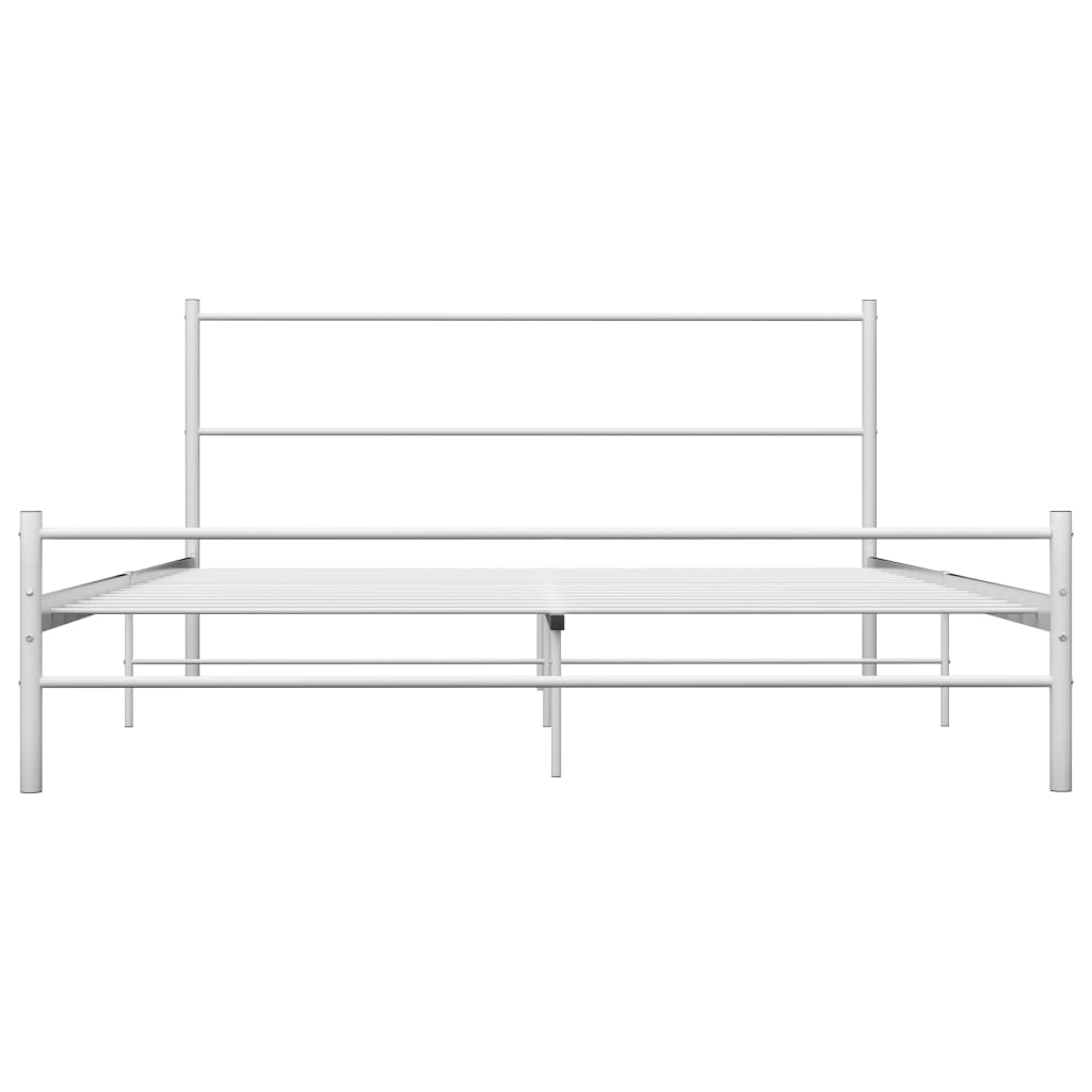 Sengeramme hvit metall 120x200 cm