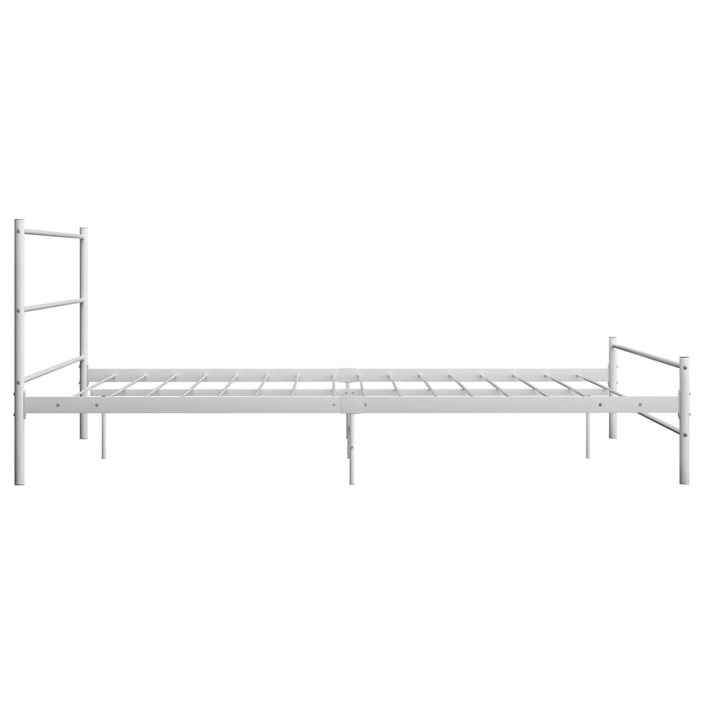 Sengeramme hvit metall 120x200 cm