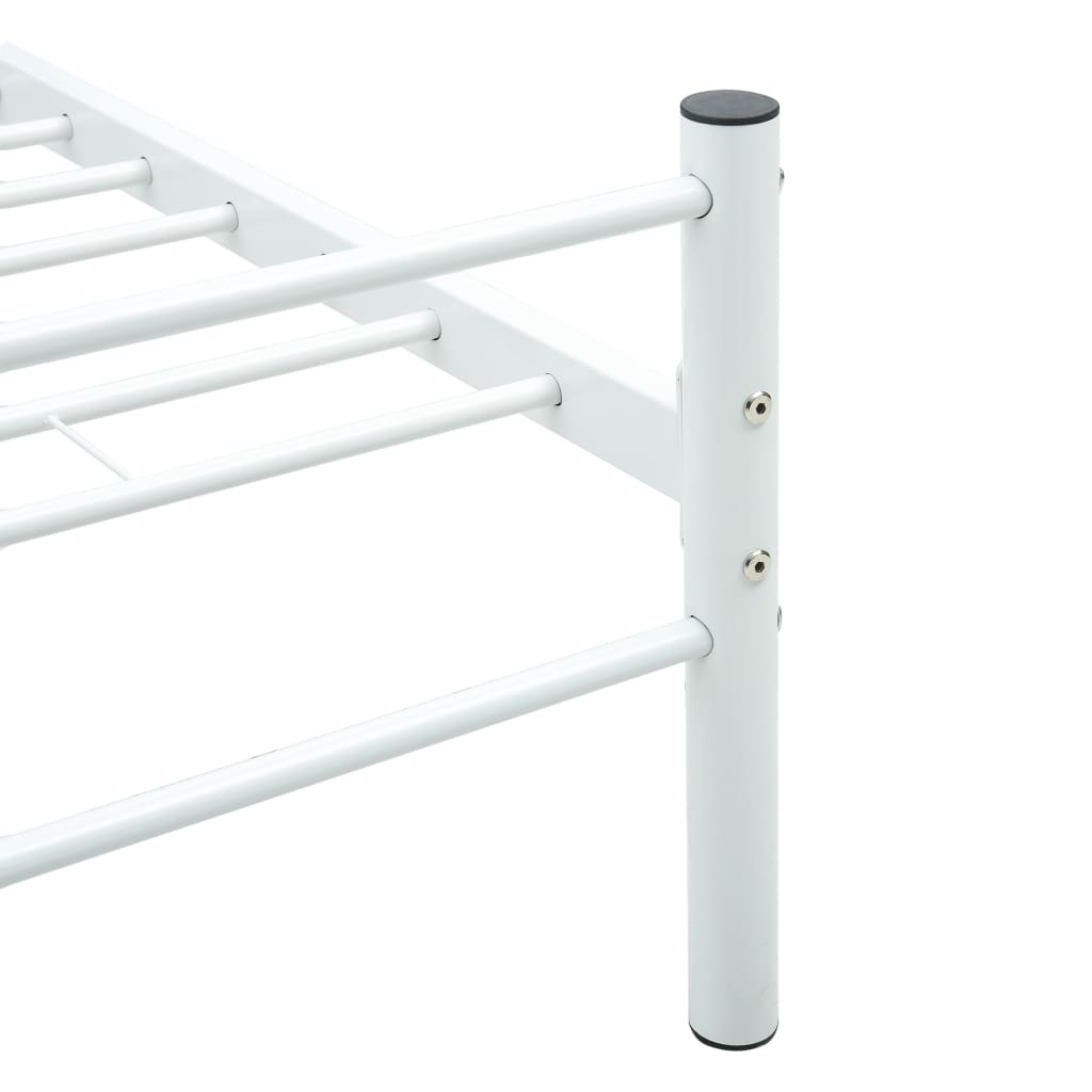 Sengeramme hvit metall 120x200 cm