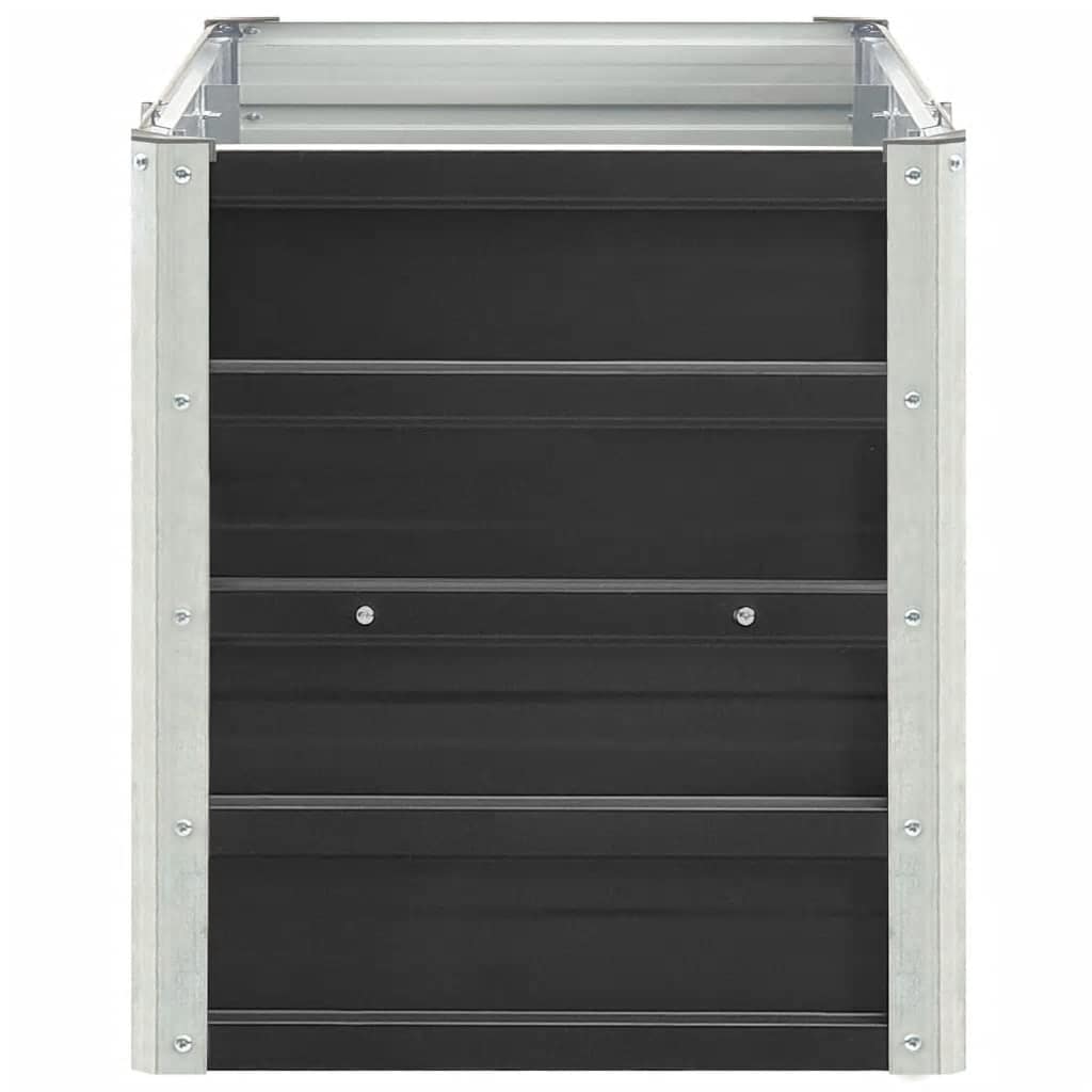 Høybed galvanisert stål 240x40x45 cm antrasitt