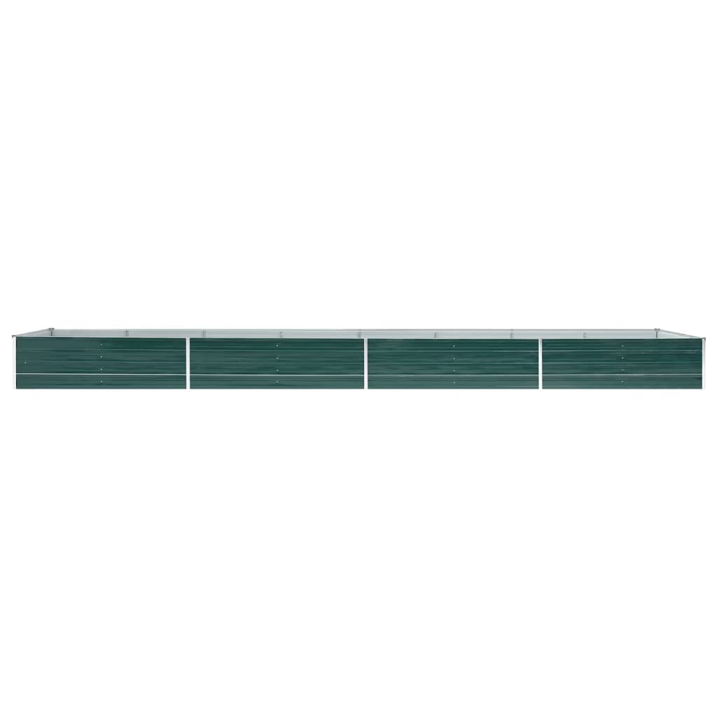 Høybed galvanisert stål 600x80x45 cm grønn