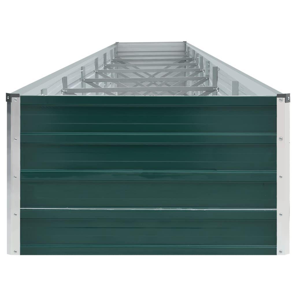 Høybed galvanisert stål 600x80x45 cm grønn