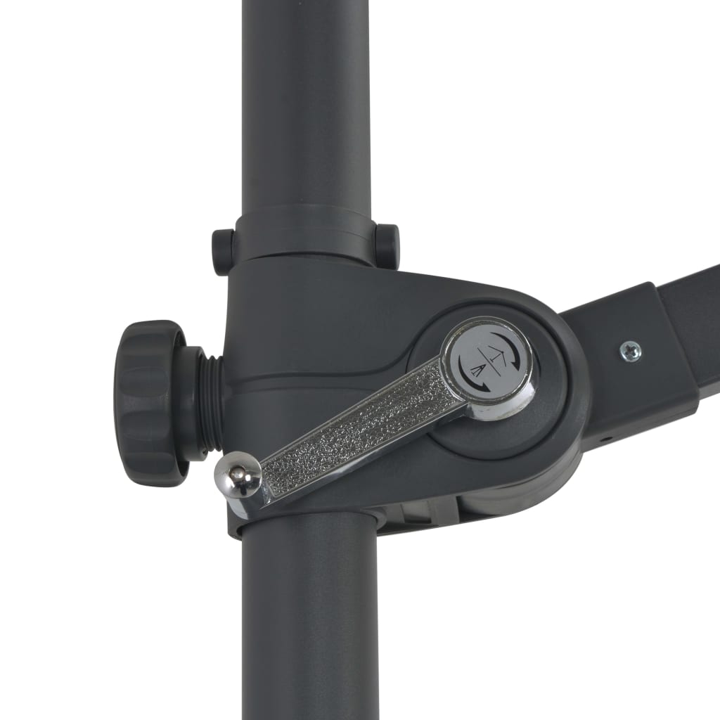 Hengeparasoll med stålstang asurblå 300 cm