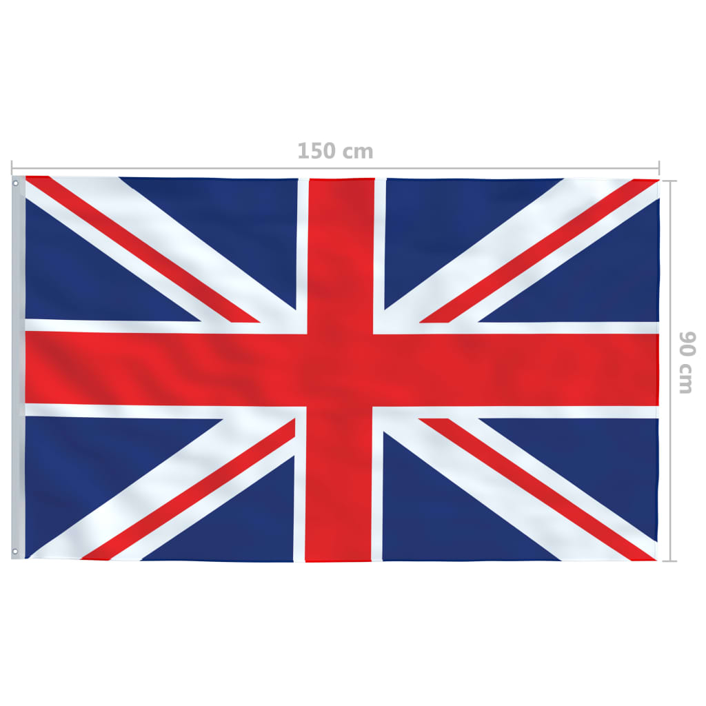 Britisk flagg 90x150 cm