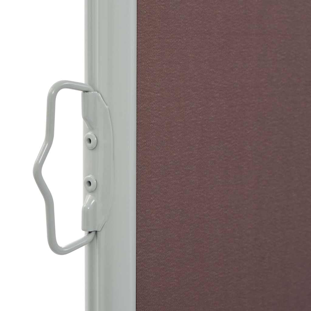 Uttrekkbar sidemarkise 100x300 cm brun