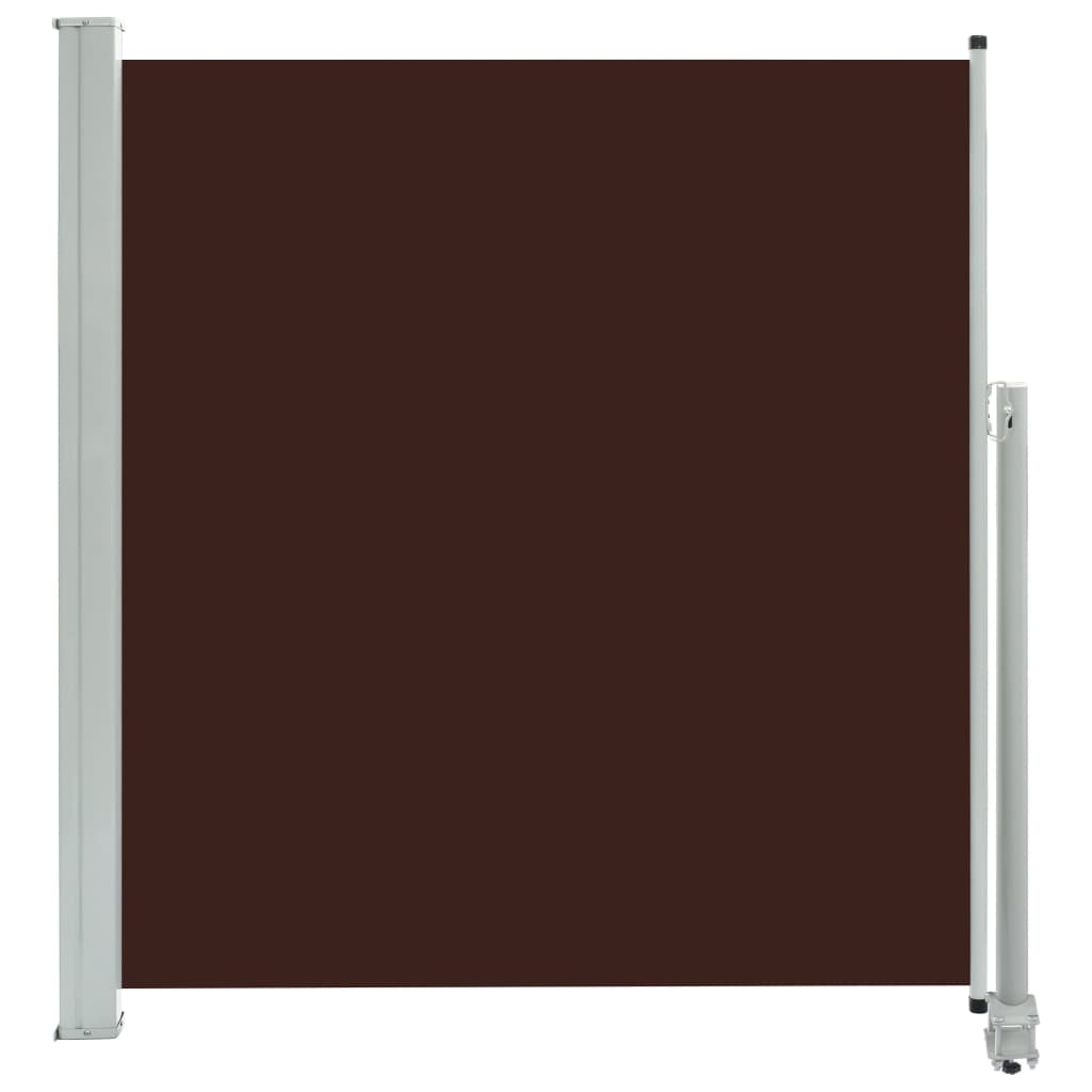 Uttrekkbar sidemarkise 140 x 300 cm brun
