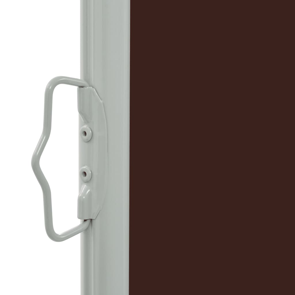 Uttrekkbar sidemarkise 140 x 300 cm brun