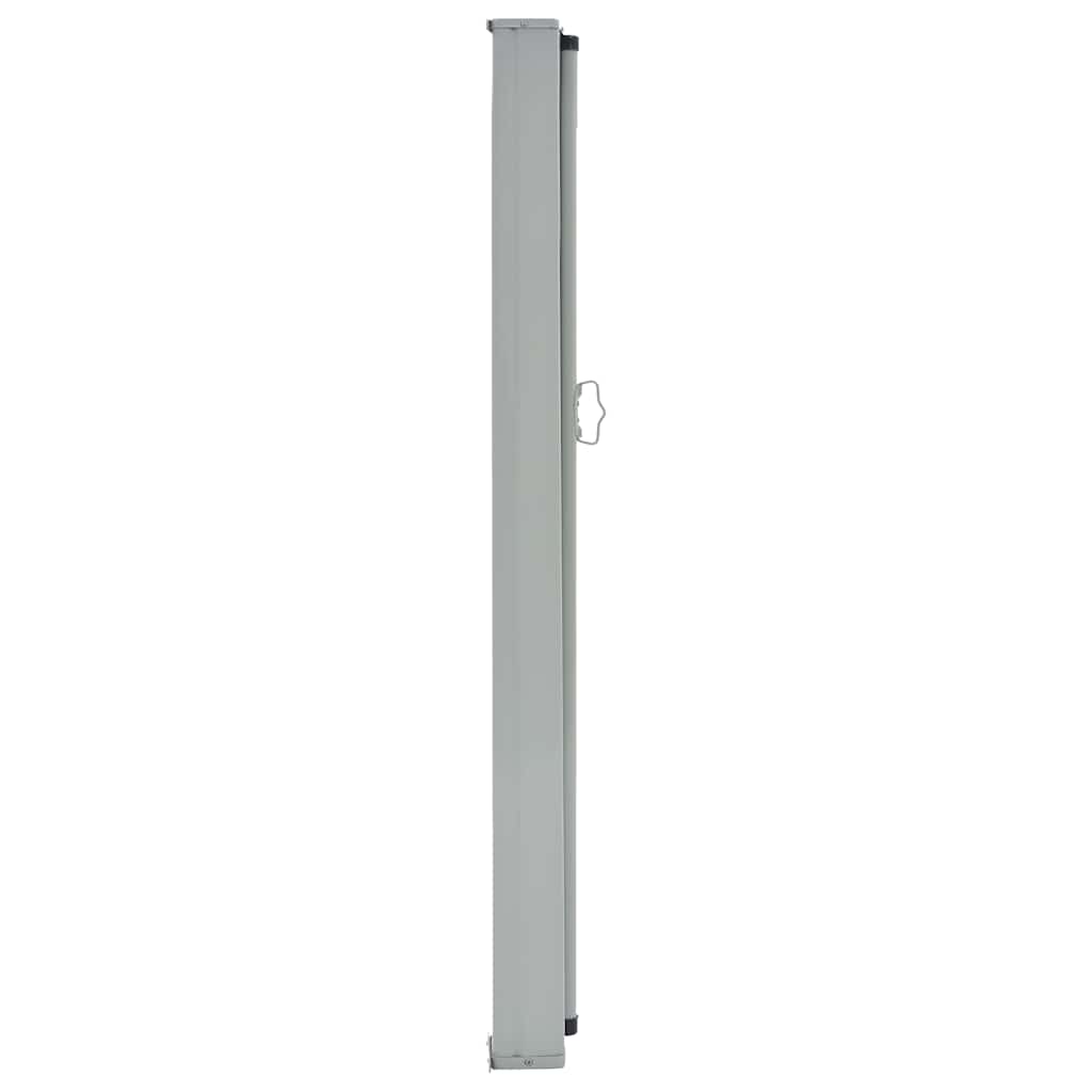 Uttrekkbar sidemarkise 80x300 cm svart