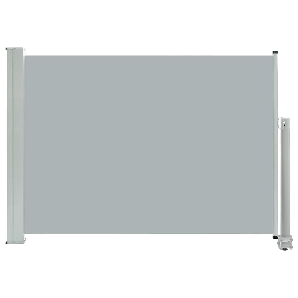 Uttrekkbar sidemarkise 80x300 cm grå
