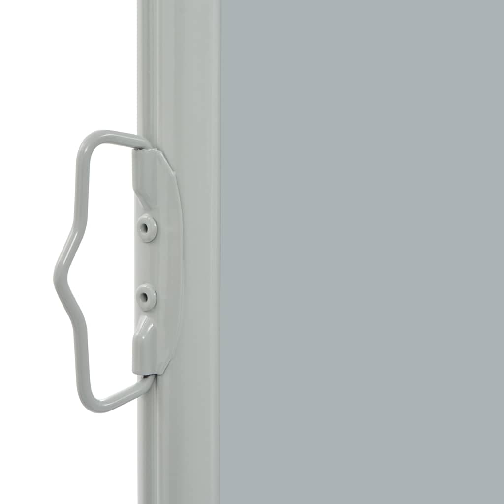 Uttrekkbar sidemarkise 80x300 cm grå