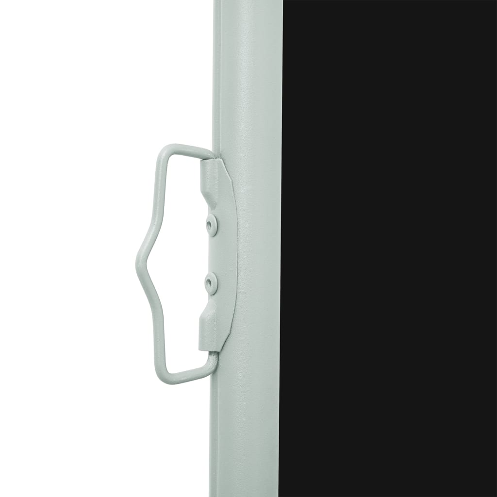 Uttrekkbar sidemarkise 170x300 cm svart
