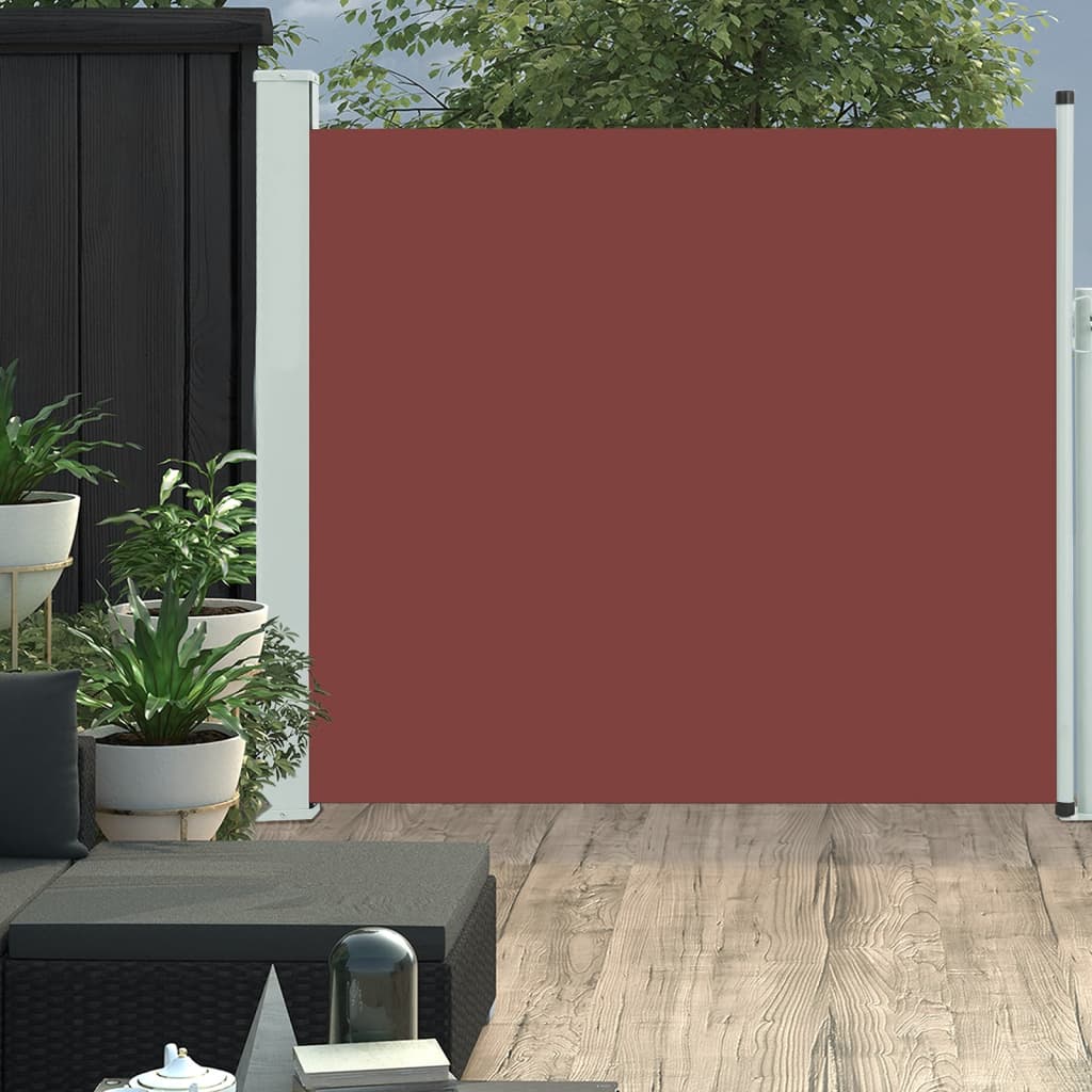 Uttrekkbar sidemarkise 170x300 cm brun
