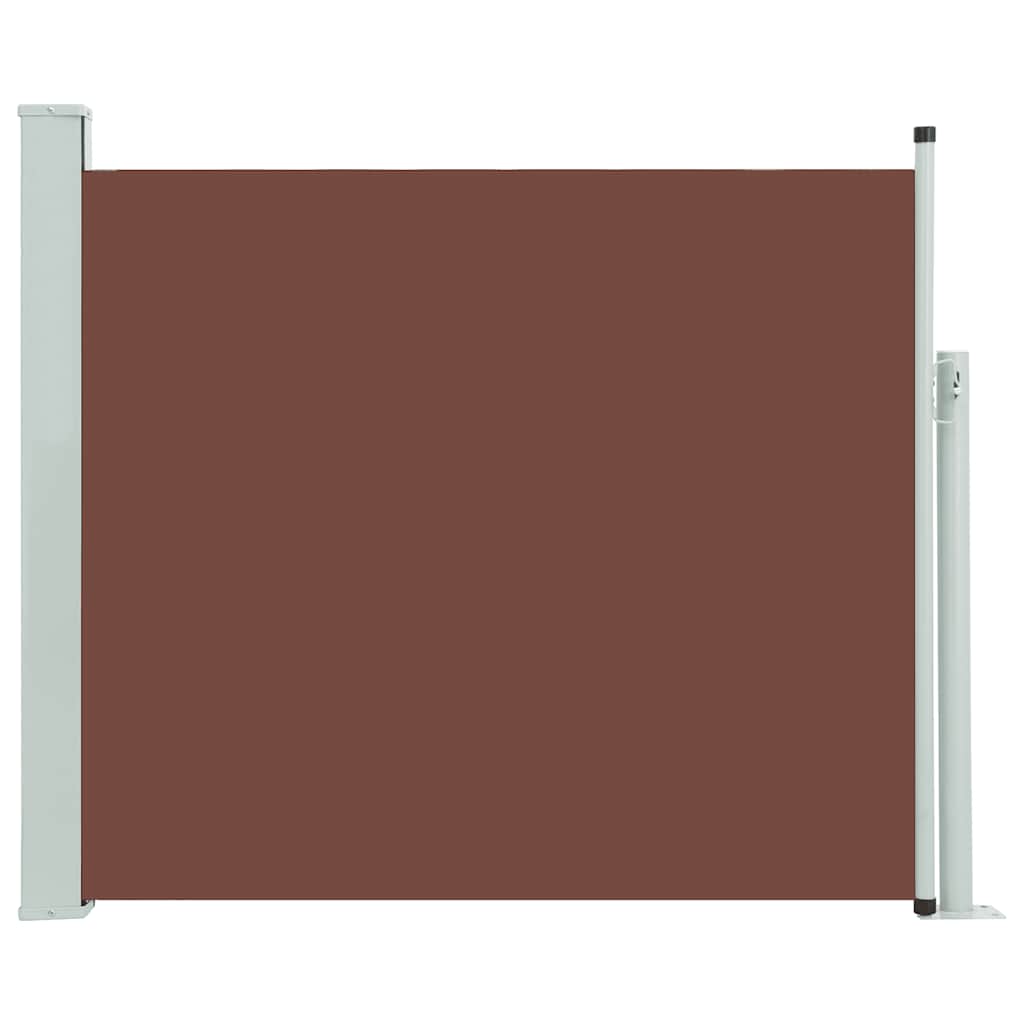 Uttrekkbar sidemarkise 100x300 cm brun