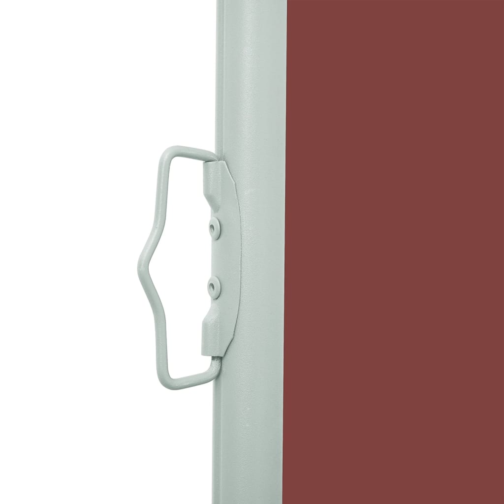 Uttrekkbar sidemarkise 100x500 cm brun