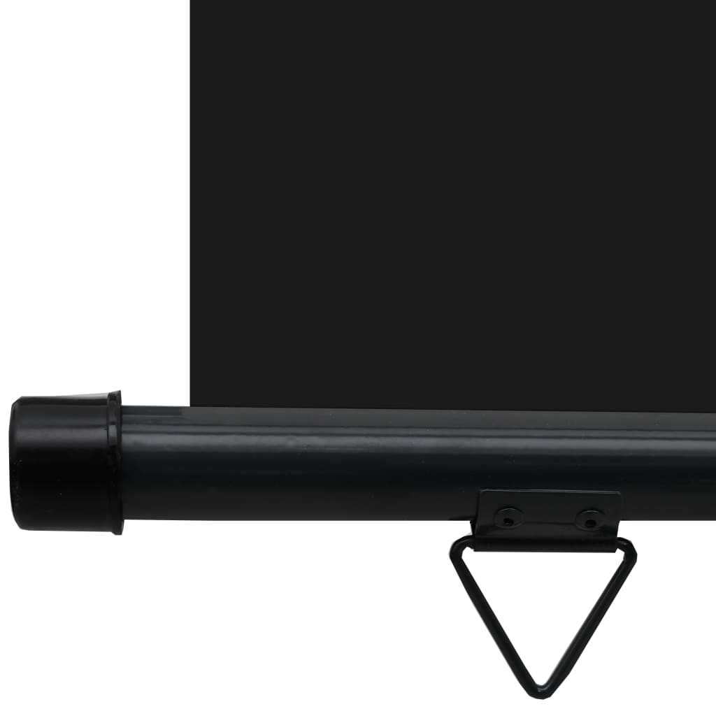 Sidemarkise for balkong 80x250 cm svart