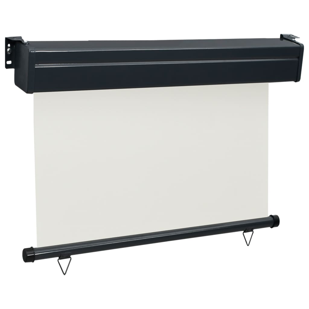 Sidemarkise for balkong 100x250 cm kremhvit