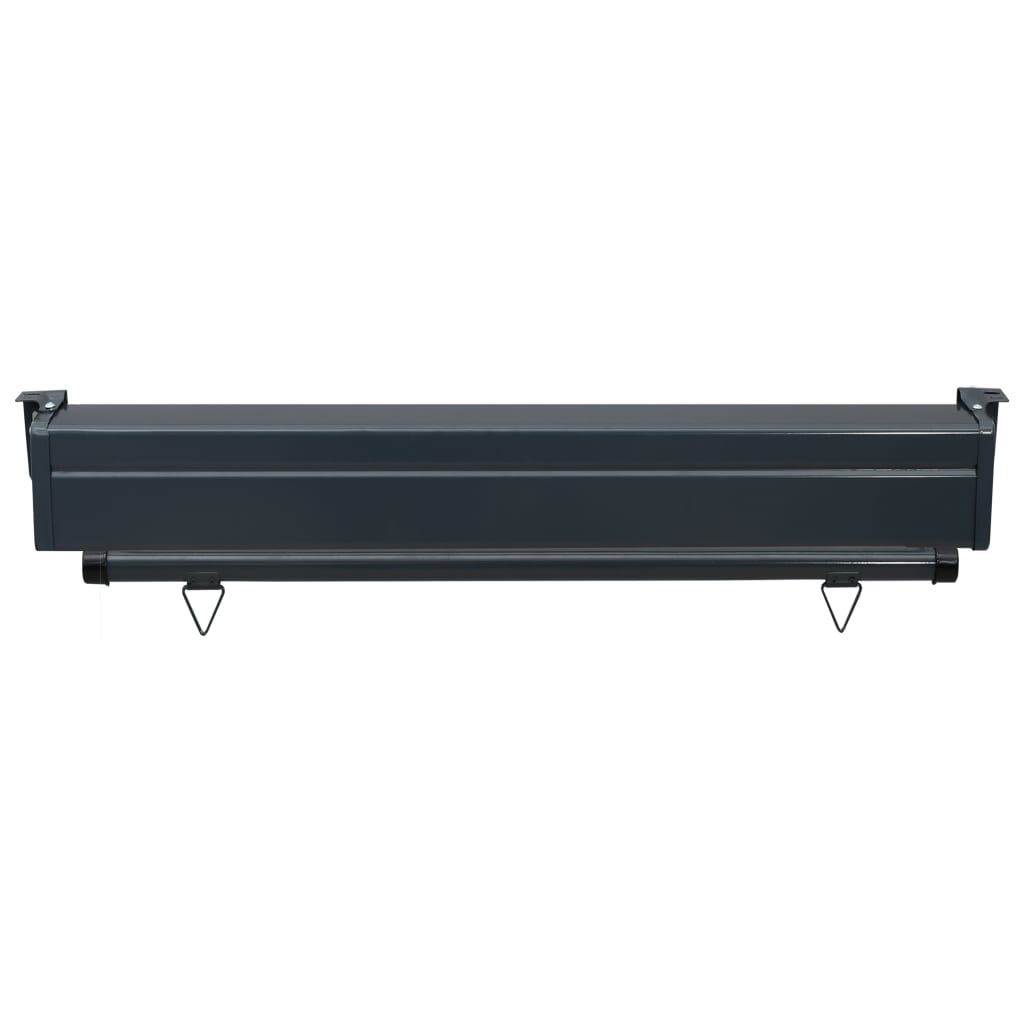 Sidemarkise for balkong 100x250 cm kremhvit