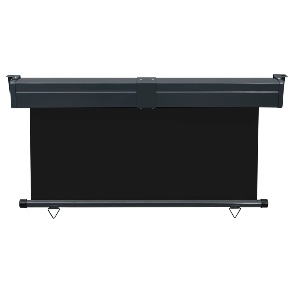 Sidemarkise for balkong 145x250 cm svart
