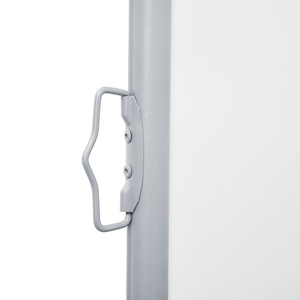 Uttrekkbar sidemarkise 100x600 cm kremhvit