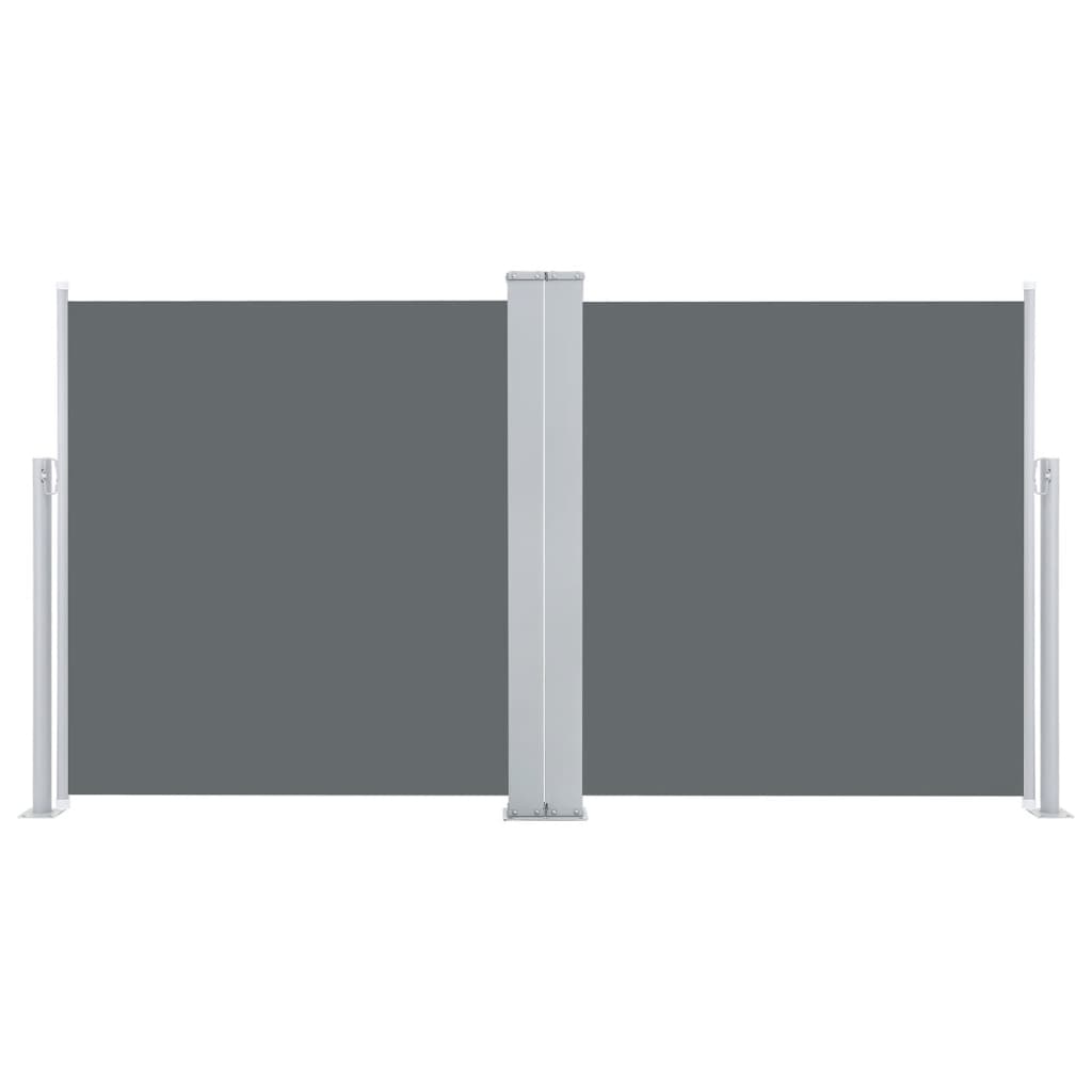 Uttrekkbar sidemarkise 100x600 cm antrasitt