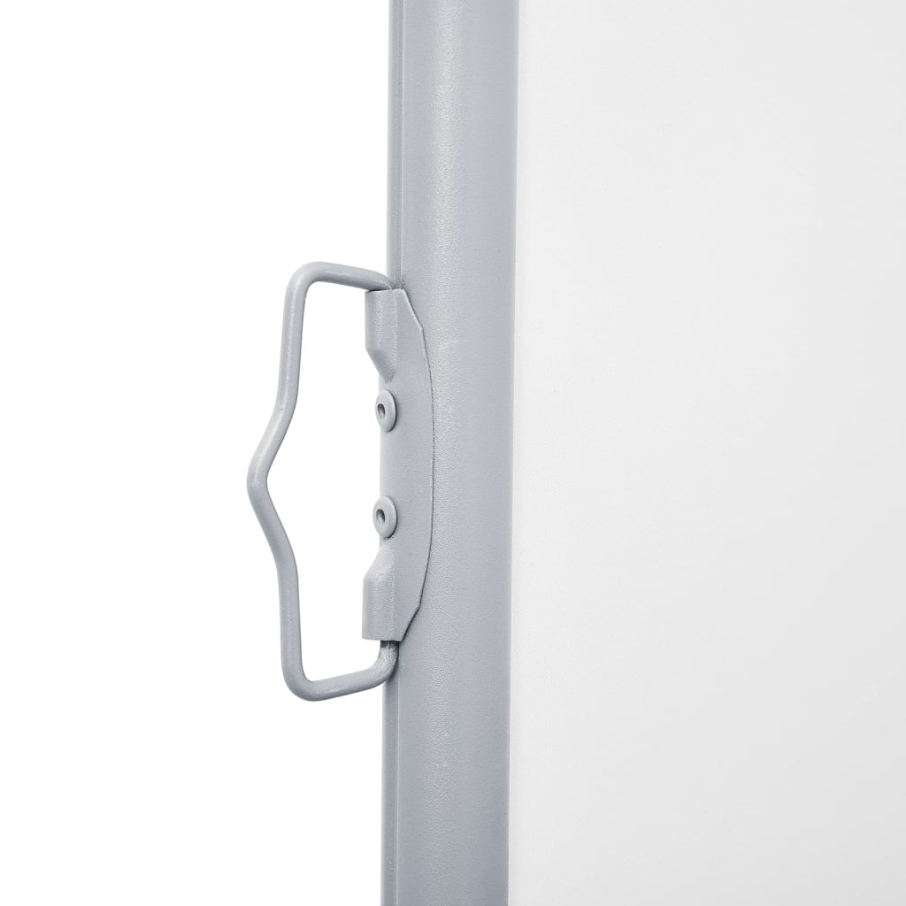 Uttrekkbar sidemarkise 120x600 cm kremhvit