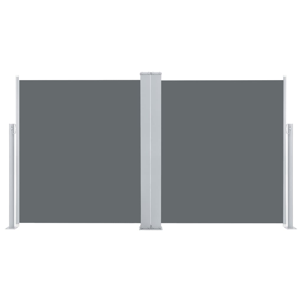 Uttrekkbar sidemarkise 140x600 cm antrasitt