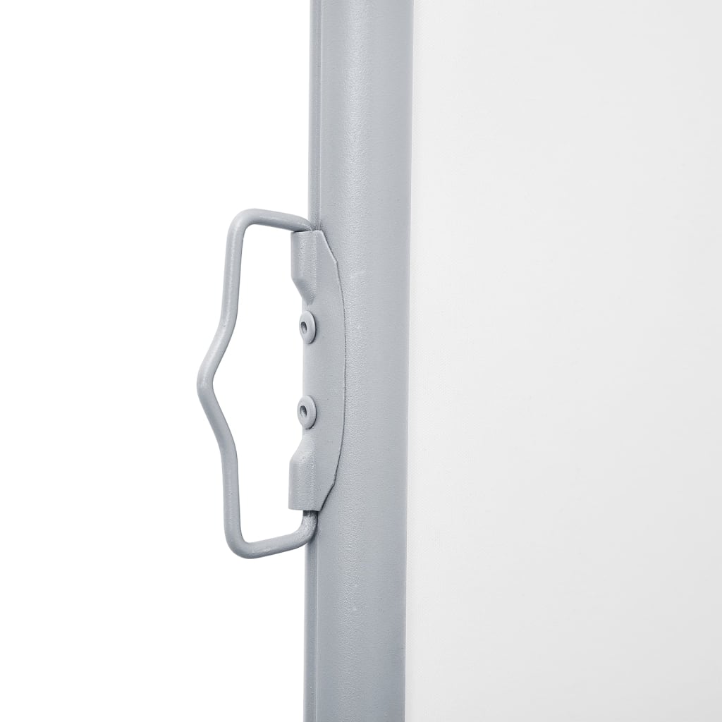 Uttrekkbar sidemarkise 100x1000 cm kremhvit