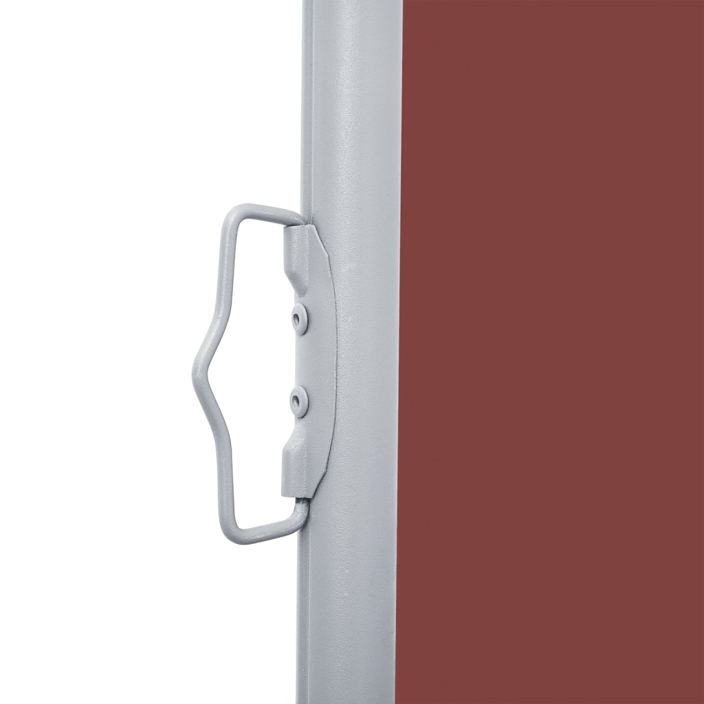 Uttrekkbar sidemarkise 120x1000 cm brun