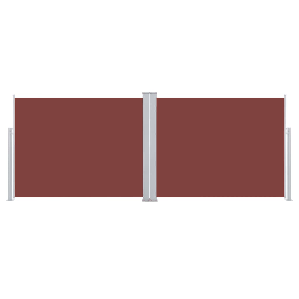 Uttrekkbar sidemarkise 140x1000 cm brun