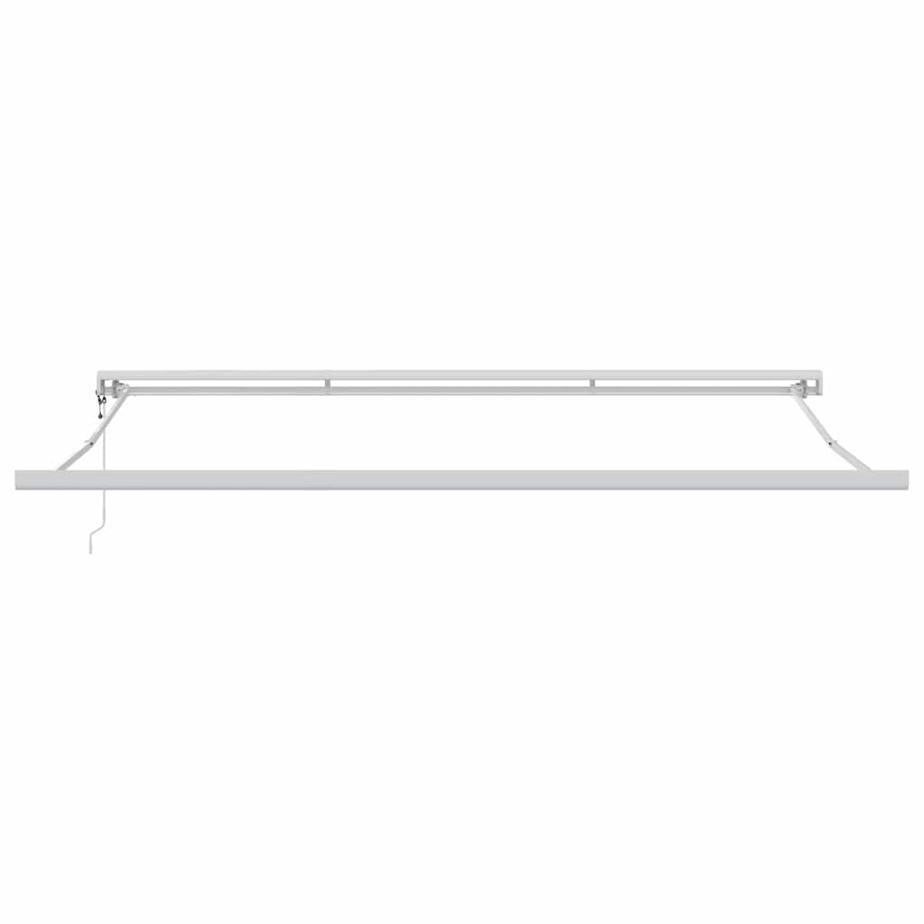 Markise Hvit 5 x 3 m Metall