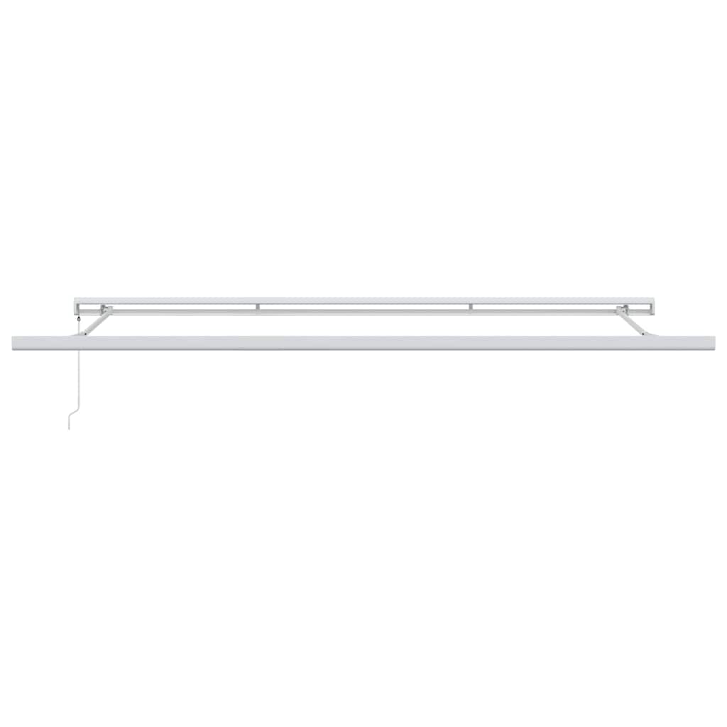 Markise Hvit 5 x 3 m Metall