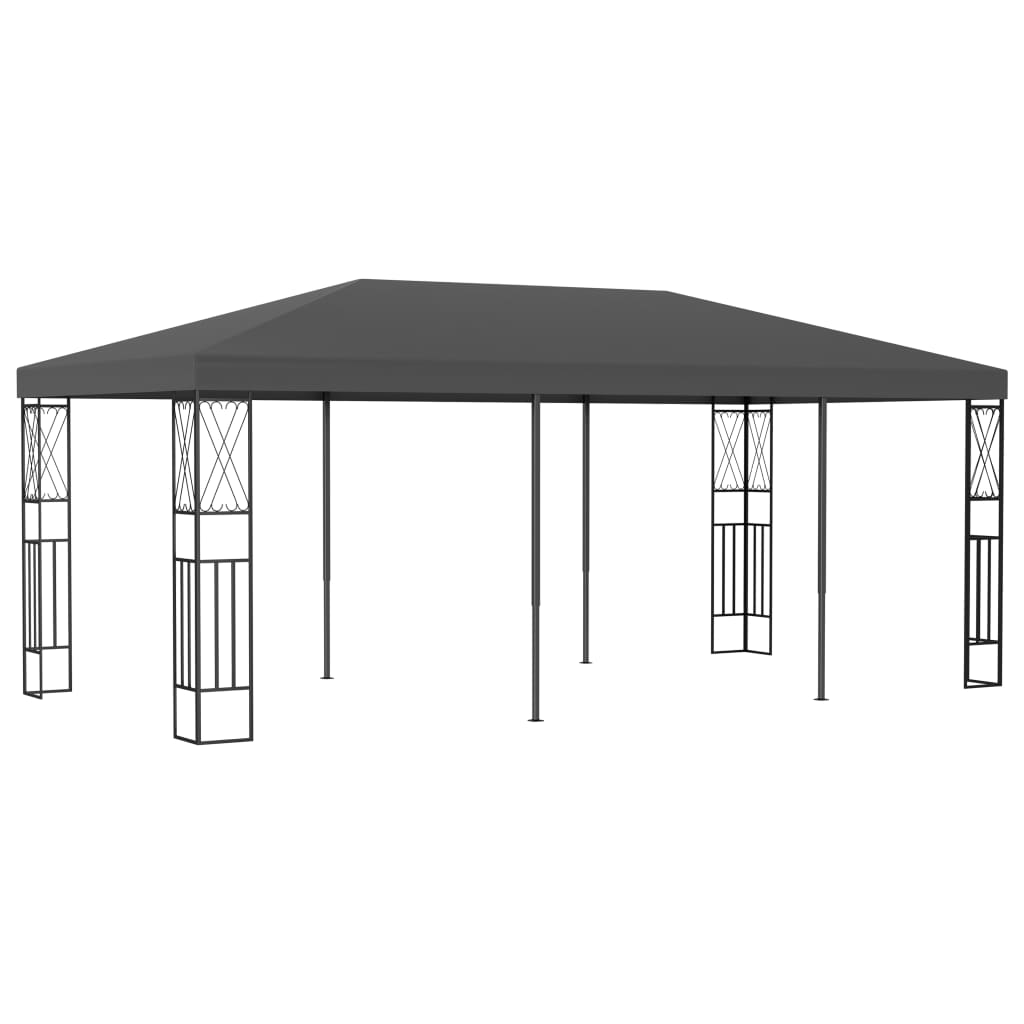 Paviljong 3x6 m antrasitt stoff