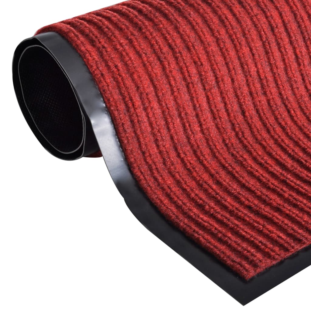 Dørmatte rød 117x220 cm PVC