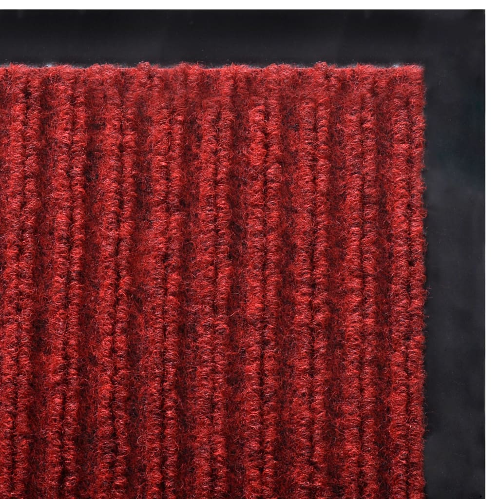 Dørmatte rød 117x220 cm PVC