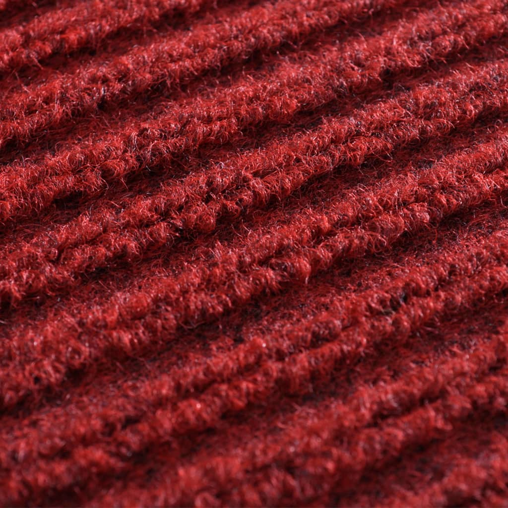 Dørmatte rød 117x220 cm PVC