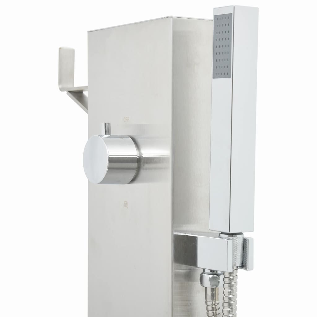 Hagesdusjkran 110 cm rustfritt stål